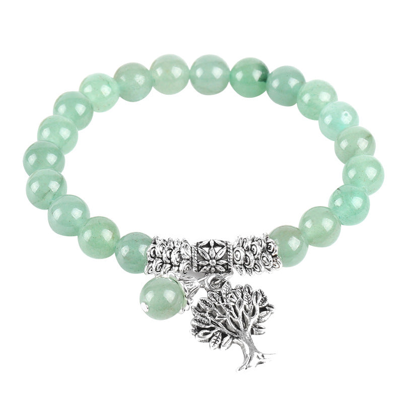 Green Dongling Jade Bracelet and Beaded Bracelet Set