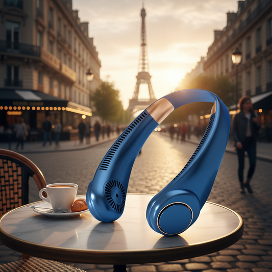 Ventilateur de Cou Sans Lames – Portable, Rechargeable USB