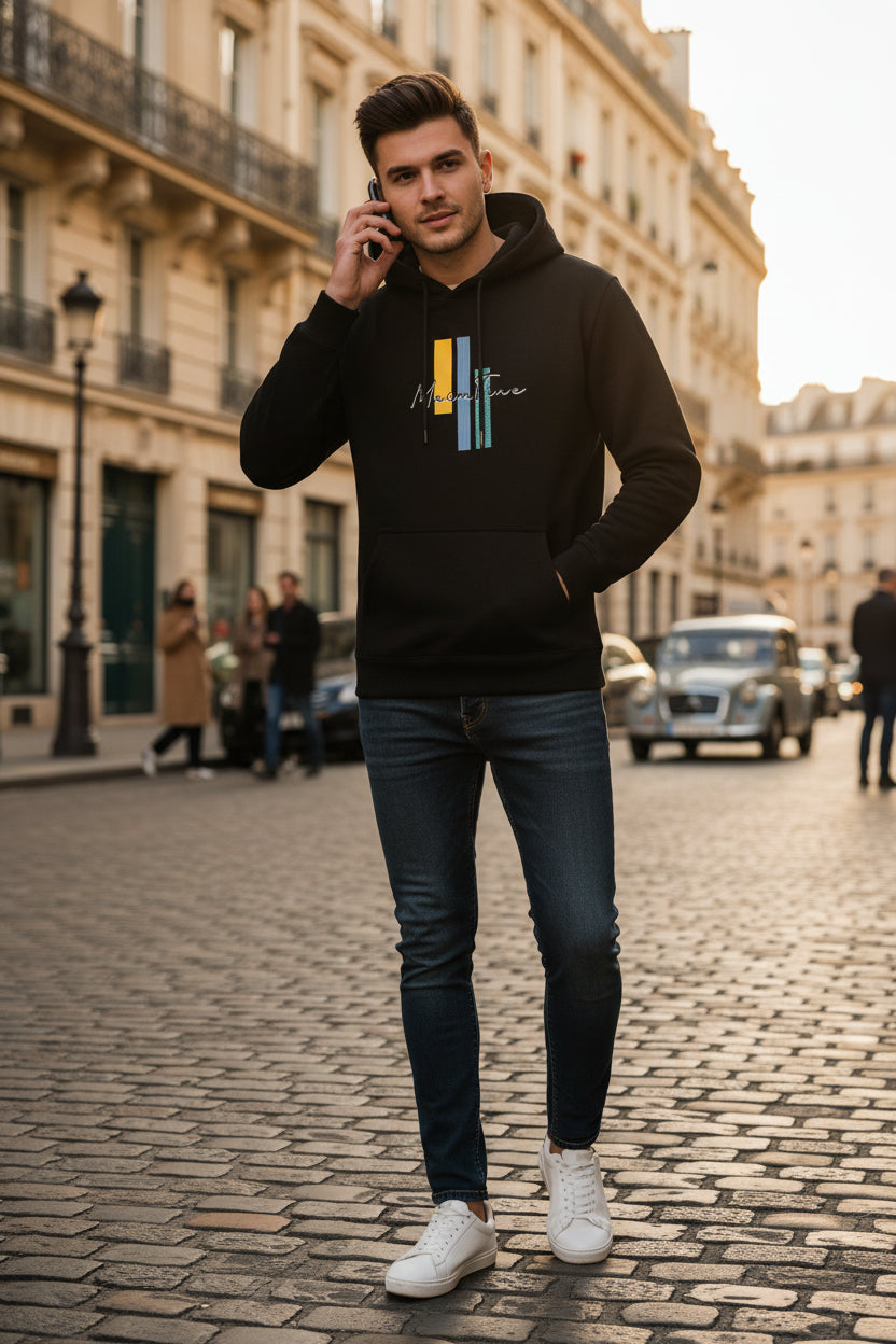 Sweat à Capuche en Polaire Épaisse pour Hommes