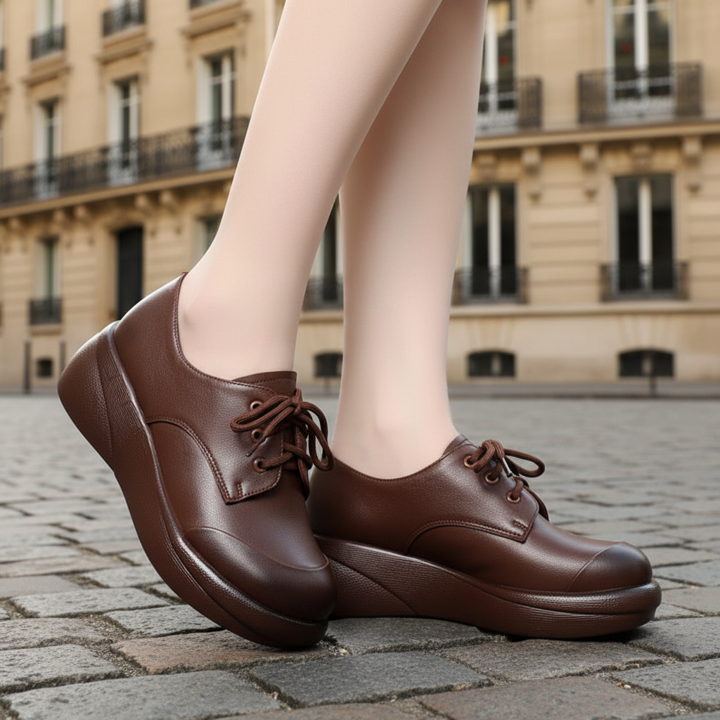 Chaussures correctrices en cuir souple pour femmes