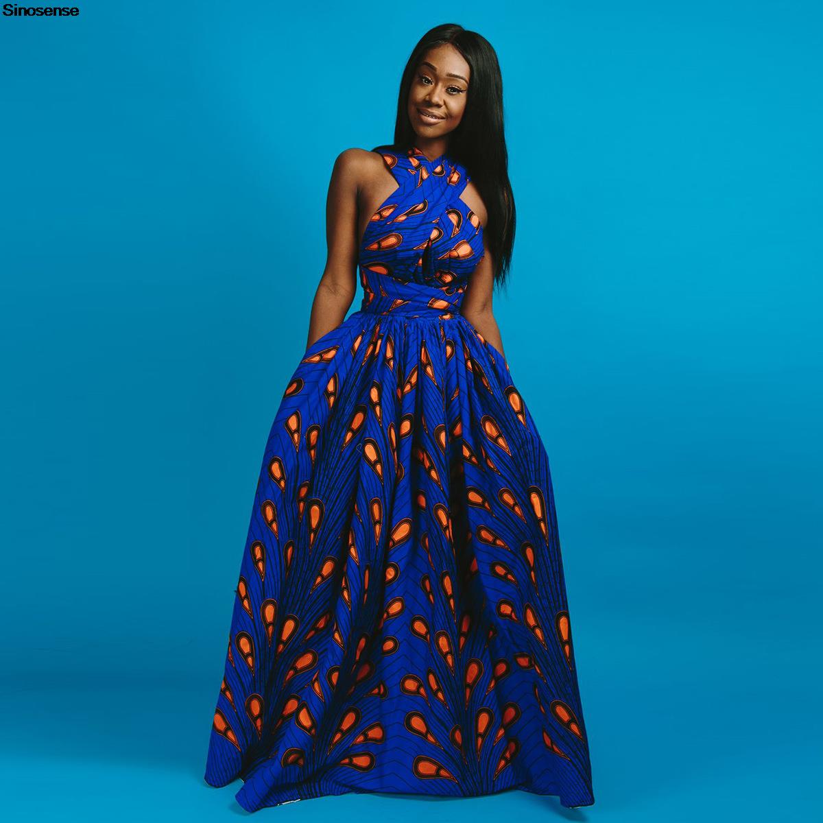 Robe longue convertible multi-positions à col en V pour femme