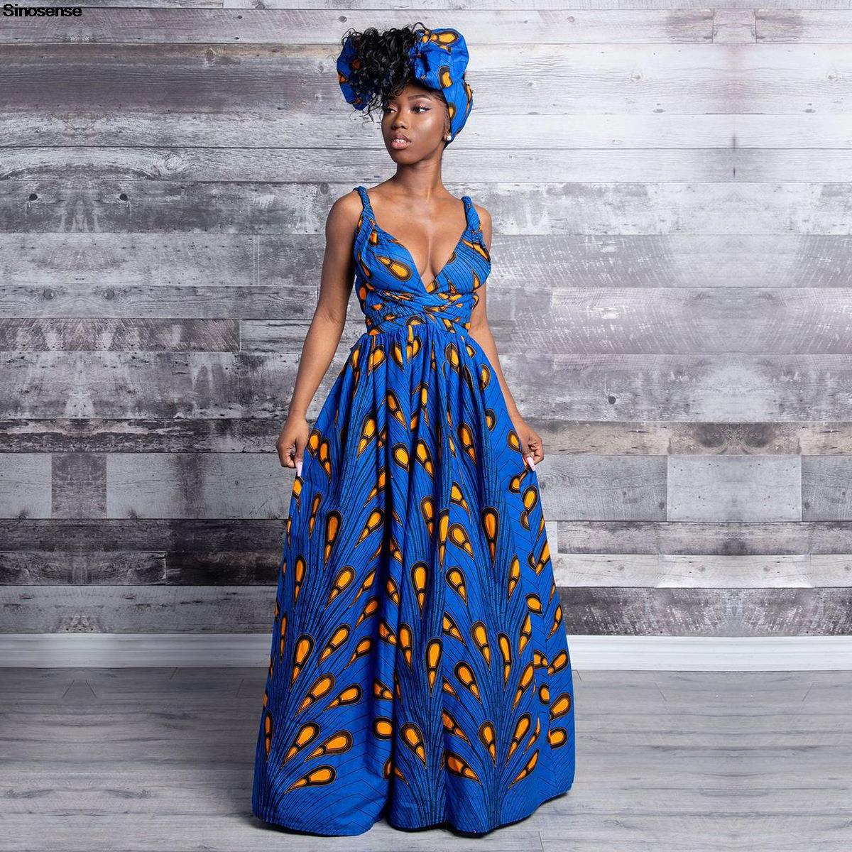 Robe longue convertible multi-positions à col en V pour femme